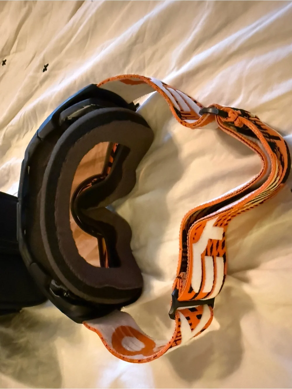 Oakley Black Goggles with Orange Accent